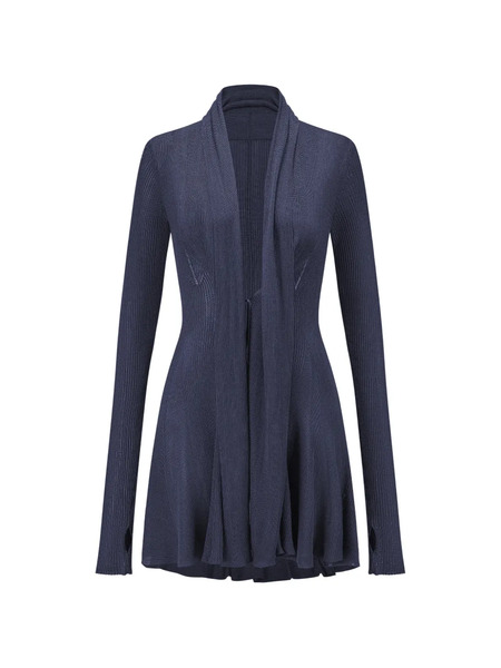  Oude Waag Ribbed Cardigan - Blue 