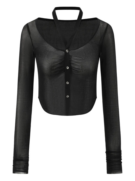  Oude Waag Silk Top - Black 