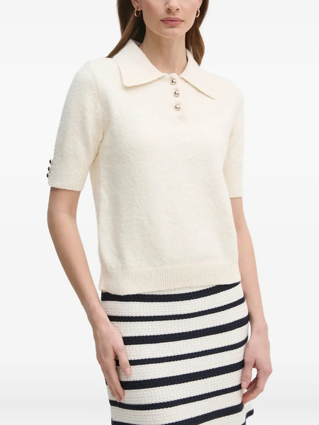  Oui Button Knitwear - White 