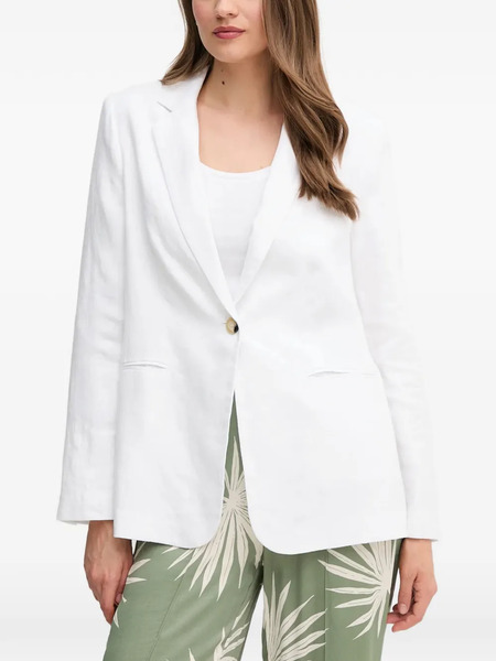  Oui Button-up Blazer - White 