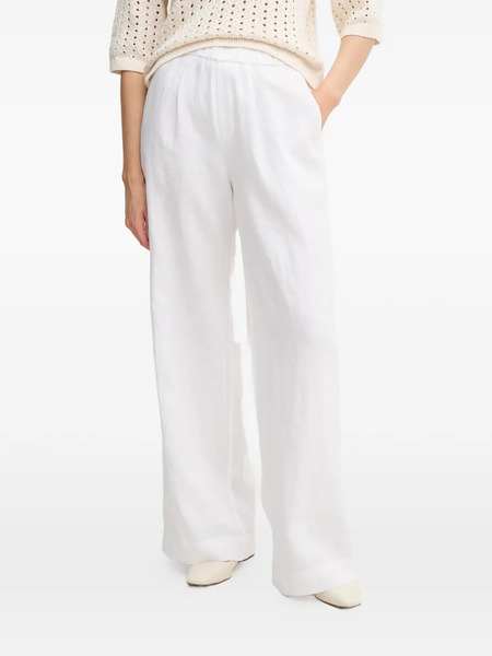  Oui Elasticated Trousers - White 