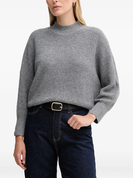  Oui High-neck Sweater - Grey 