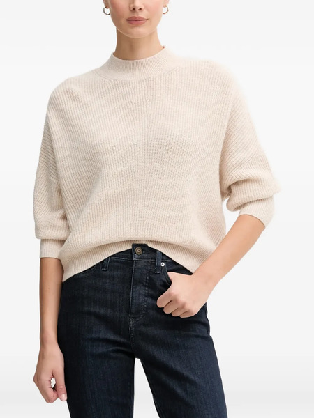  Oui Mock-neck Sweater - Neutrals 