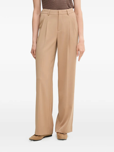  Oui Pleated Tailored Trousers - Neutrals 
