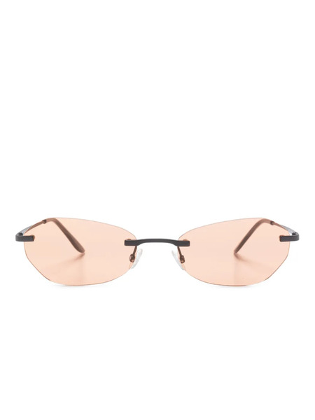  Our Legacy Adorable Oval-frame Sunglasses - Grey 