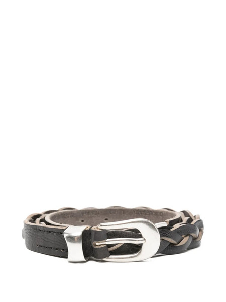  Our Legacy Braided Leather Belt - Black 