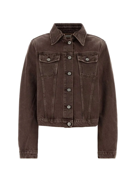  Our Legacy Buttoned Denim Jacket - Brown 