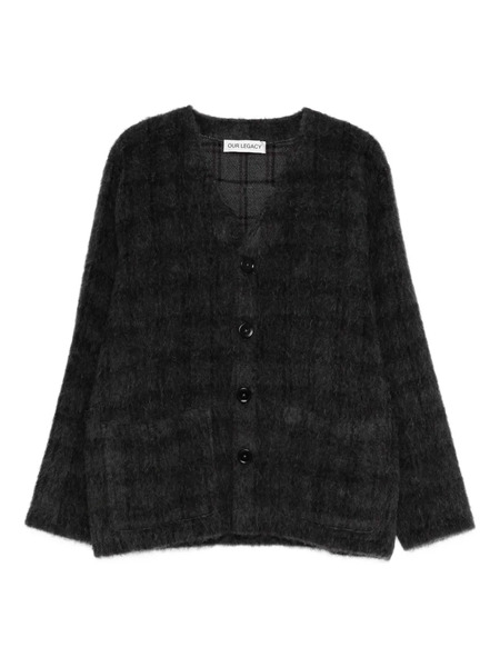  Our Legacy Checked Cardigan - Grey 