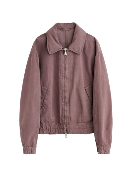  Our Legacy Collared Zip Jacket - Purple 