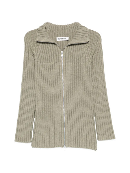  Our Legacy Column Zip Cardigan - Green 