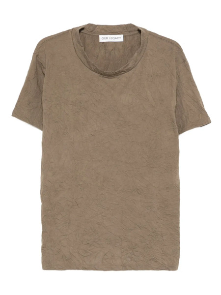  Our Legacy Crinkle Crew-neck T-shirt - Green 