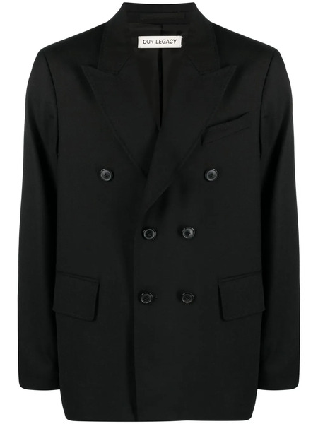  Our Legacy Double-breasted Blazer - Black 