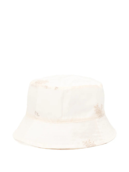  Our Legacy Embroidered-floral Bucket Hat - Neutrals 