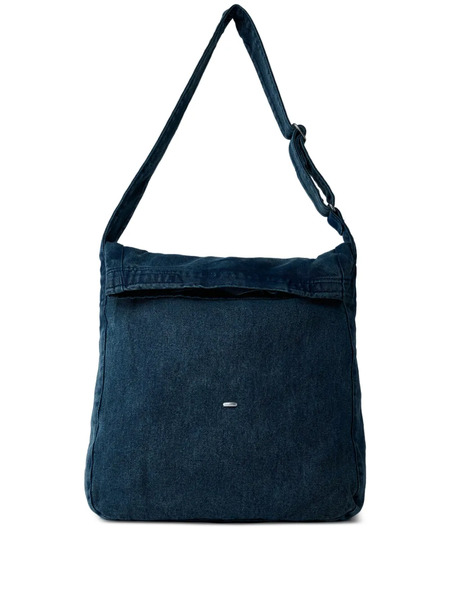  Our Legacy Fold-over Denim Messenger Bag - Blue 