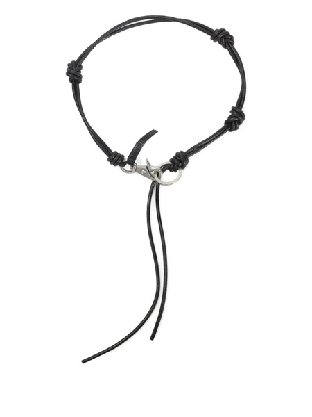  Our Legacy Knotted Leather Keyring - Black 
