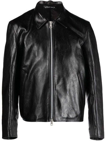  Our Legacy Mini Leather Zipped Jacket - Black 