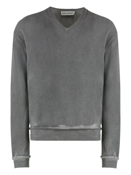  Our Legacy Parallel V-neck Sweater - Grey 