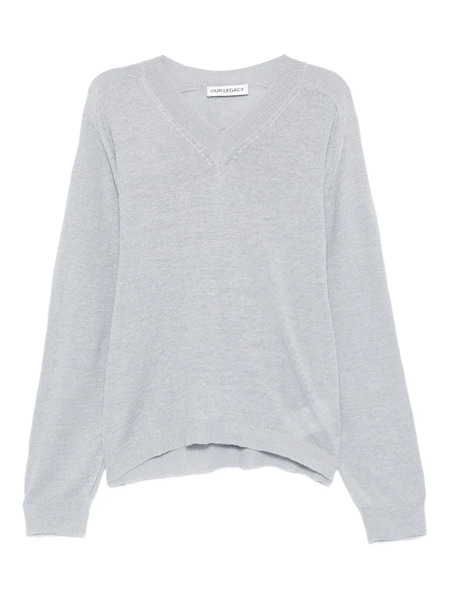  Our Legacy V-neck Long-sleeved Sweater - Blue 