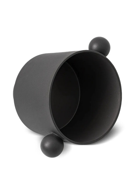  Oyoy Spherical-handle Vase - Black 