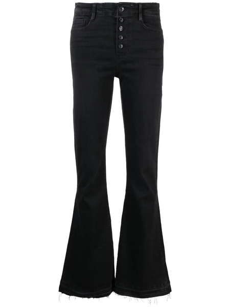  Paige Flared-leg Jeans - Black 
