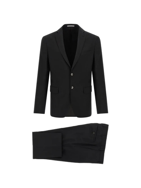  Pal Zileri Button Wool Suit - Black 