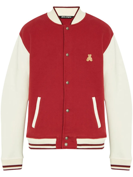  Palm Angels Bear-motif Bomber Jacket - Red 