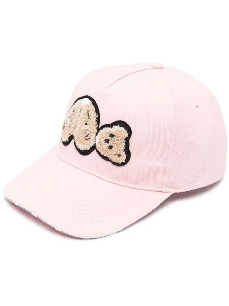  Palm Angels Bear Patch Baseball Cap - Pink 