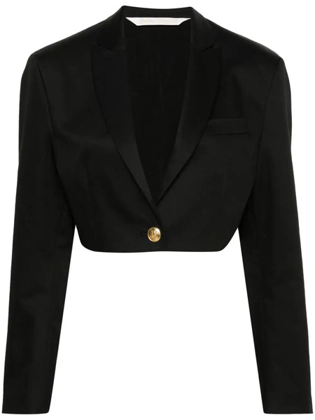  Palm Angels Cropped Blazer - Black 