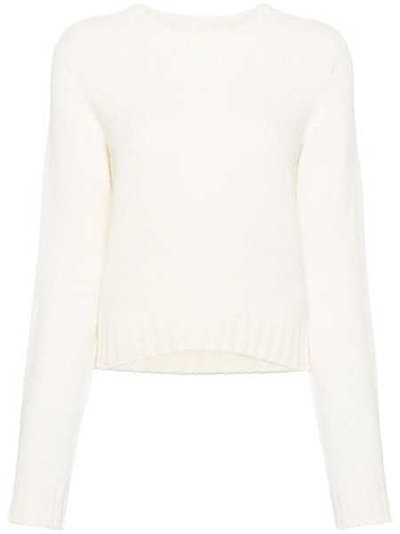  Palm Angels Curved-logo Wool-blend Jumper - Neutrals 