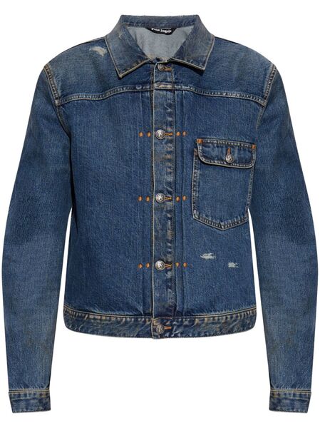  Palm Angels Denim Jacket - Blue 