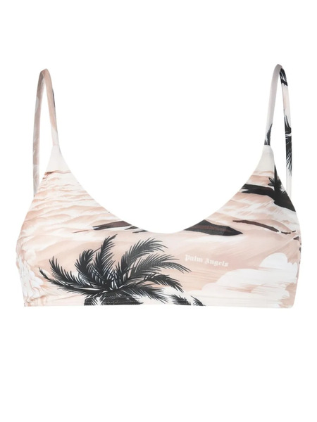  Palm Angels Dream Bikini Top - Neutrals 