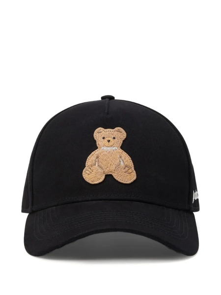  Palm Angels Embroidered-bear Cap - Black 