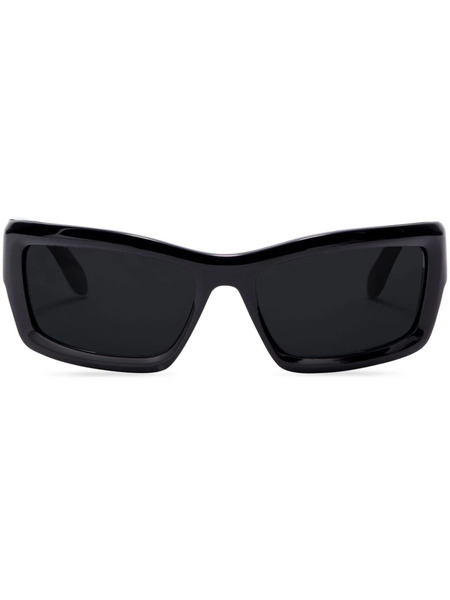  Palm Angels Eyewear Adin Rectangular-frame Sunglasses - Black 