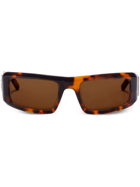 Palm Angels Eyewear Kerman Rectangular-frame Sunglasses - Brown 