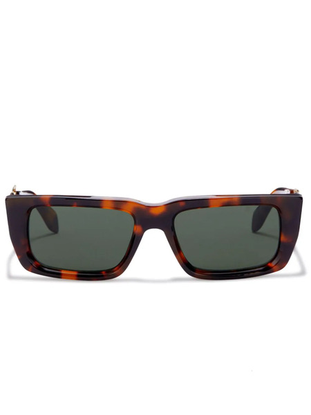  Palm Angels Eyewear Milford Rectangular-frame Sunglasses - Brown 