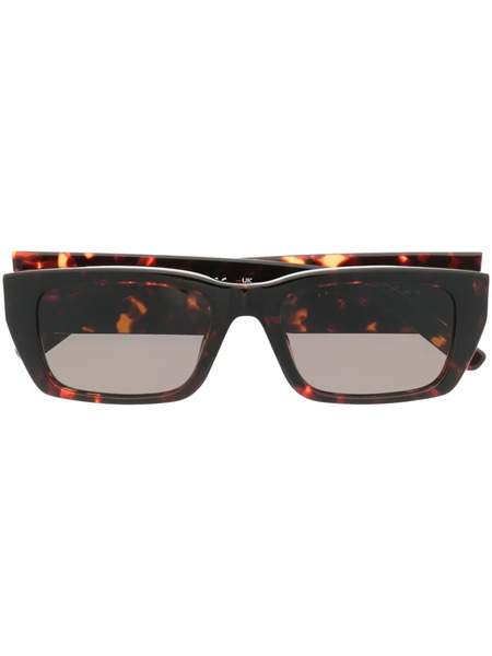  Palm Angels Eyewear Tortoiseshell-effect Square-frame Sunglasses - Brown 