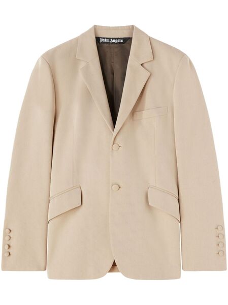 Palm Angels Fitted Retro Single-breasted Blazer - Neutrals 