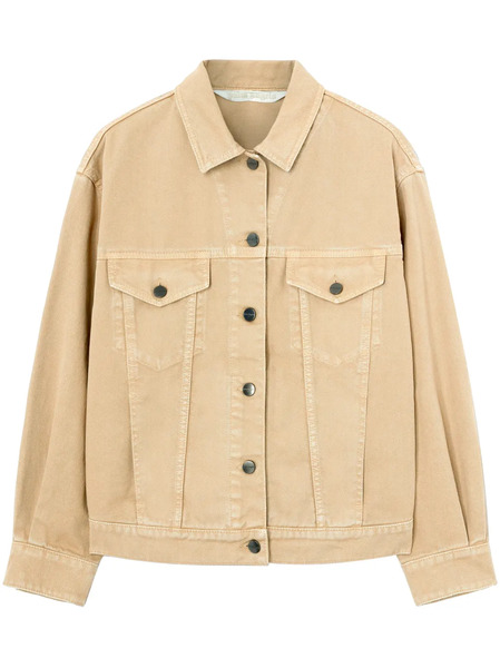  Palm Angels Gd Loose Bull Denim Jacket - Neutrals 