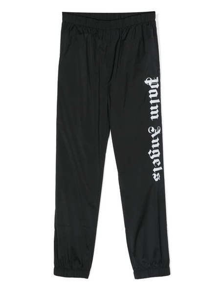  Palm Angels Kids Logo-print Track Pants - Black 