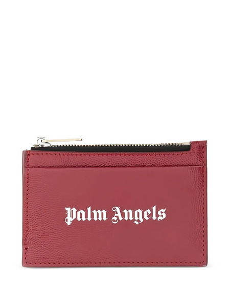  Palm Angels Leather Cardholder - Red 