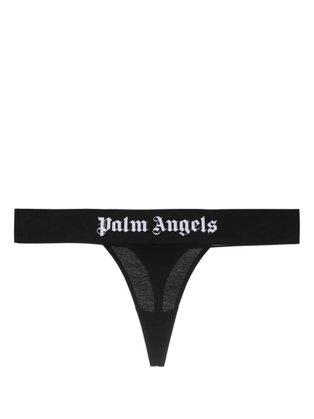  Palm Angels Logo-band Thong - Black 