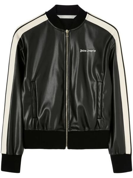  Palm Angels Logo-embroidered Bomber Jacket - Black 