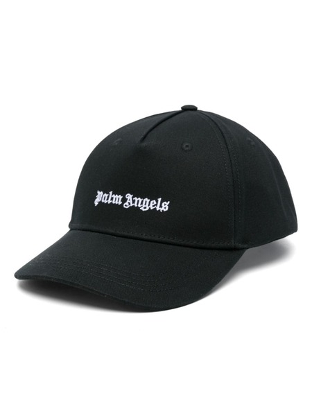 Palm Angels Logo-embroidered Cap - Black 