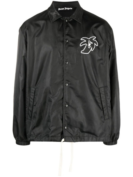  Palm Angels Logo-patch Lightweight Jacket - Black 