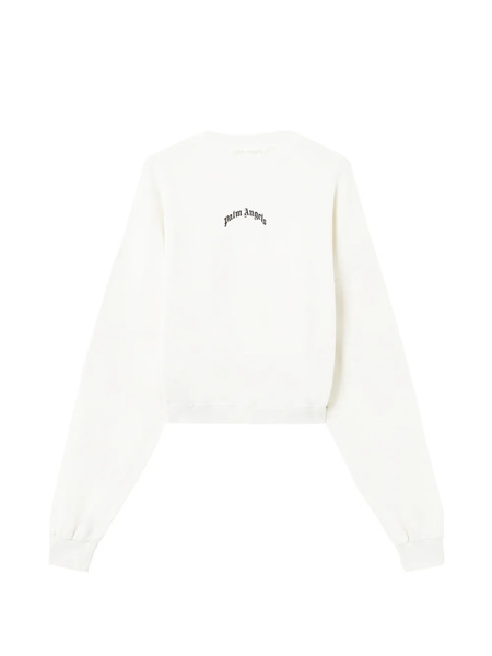  Palm Angels Logo-print Sweatshirt - Neutrals 