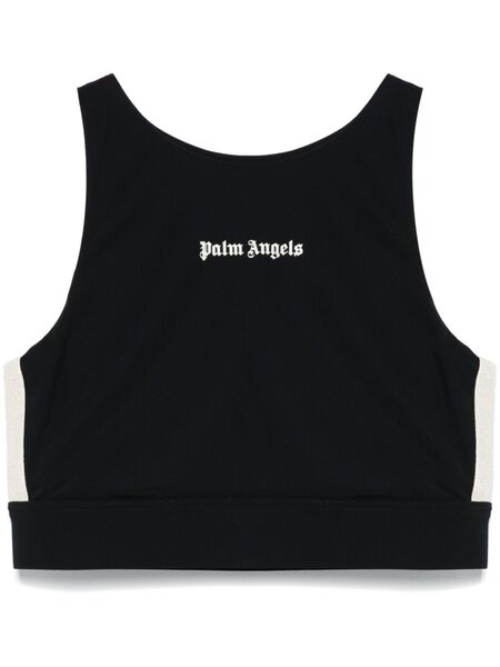  Palm Angels Logo-print Top - Black 