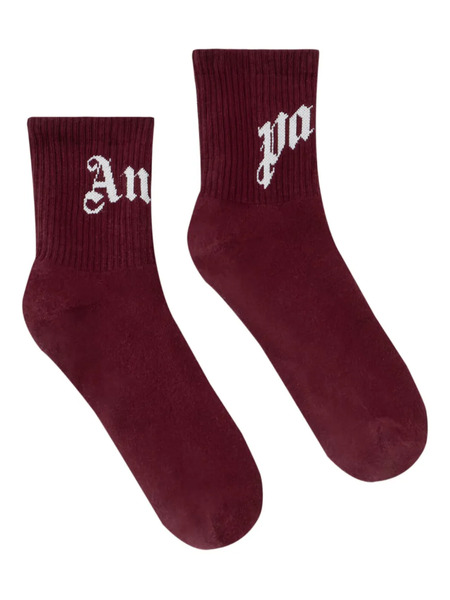  Palm Angels Logo Socks - Red 