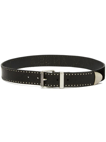 Palm Angels Logo Studded Belt - Black 