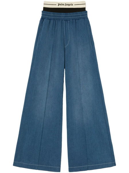  Palm Angels Logo Sweatpants - Blue 