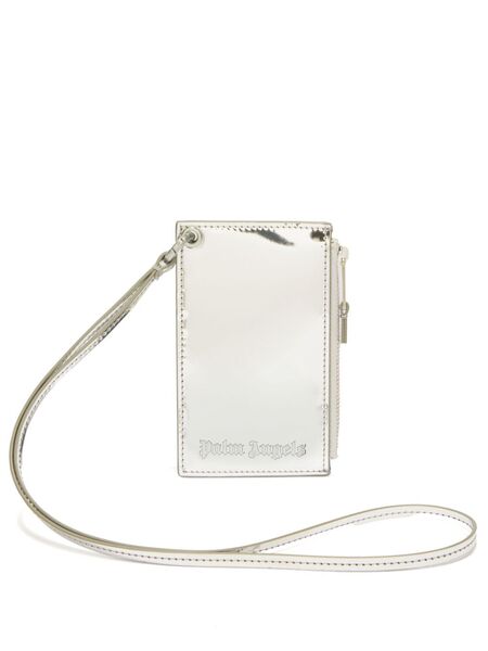  Palm Angels Neck-strap Cardholder - Silver 